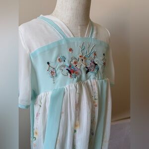 Used Girls Hanfu Dress | Chinese Embroidered Fairy Dress | Size 120 (5T–6T)